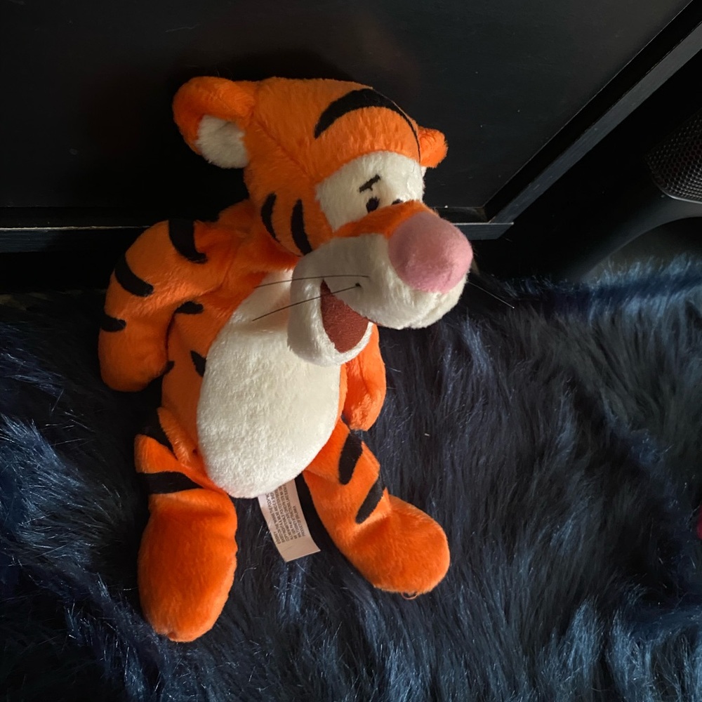 Disney Orange and White Tigger Plush